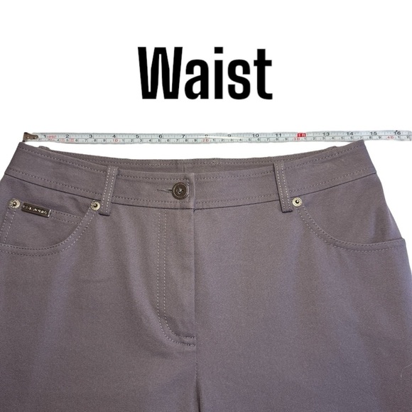 St John Sport gray pants straight leg career work office women’s 6 vintage - Picture 10 of 13